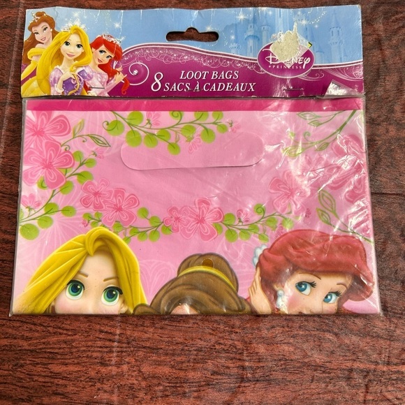 1 Disney Princess Loot Bags Party Birthday 8 in each package NEW Unopened - Picture 1 of 2